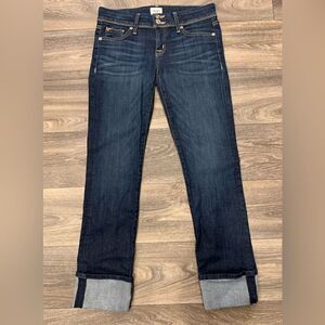 Hudson Women’s Ankle Cropped Denim Jeans Size 26 Light whiskering